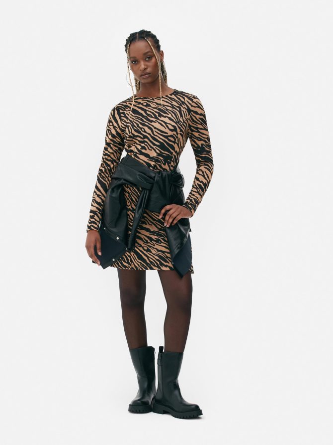 Jacquard Mini Dress