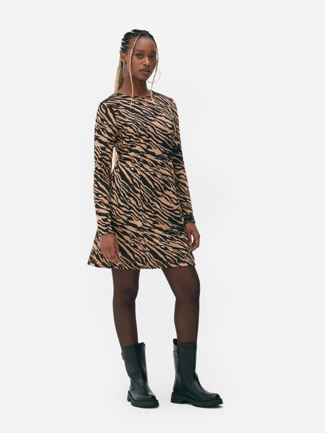 Jacquard Mini Dress - Image 2