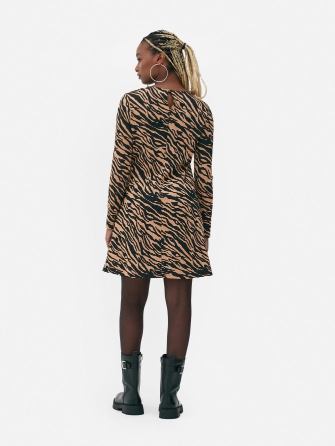 Jacquard Mini Dress - Image 4