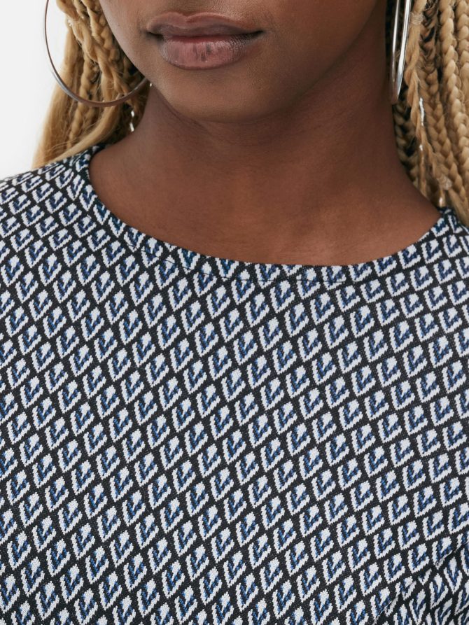 Jacquard Mini Dress - Image 3