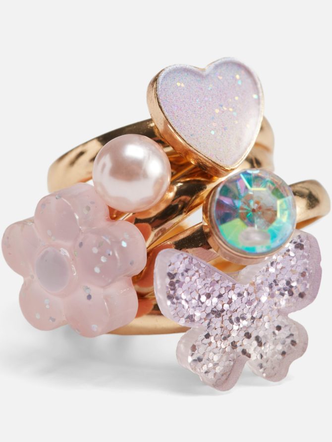 5-Pack Charm Rings - Image 2