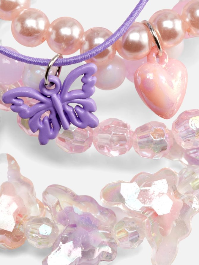 5-Pack Butterfly Charm Bracelets - Image 2