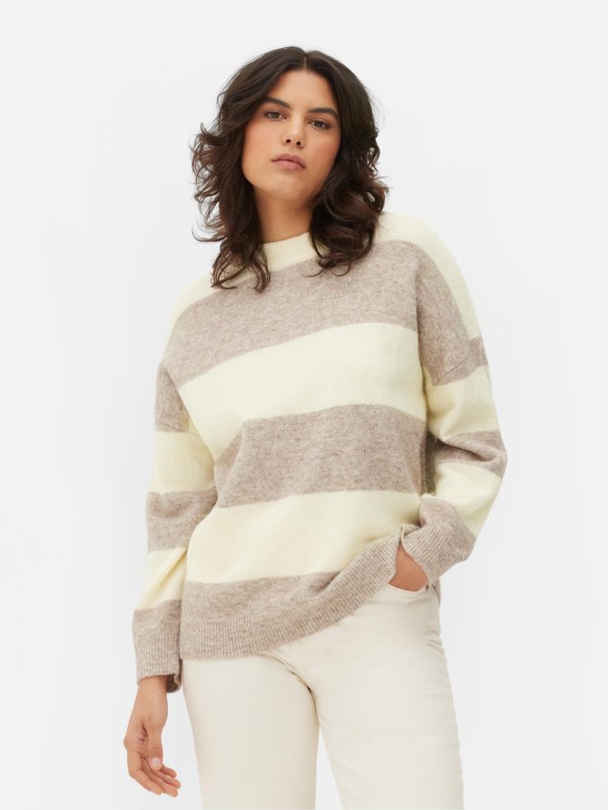 Striped Crew Neck Sweater - Image 2