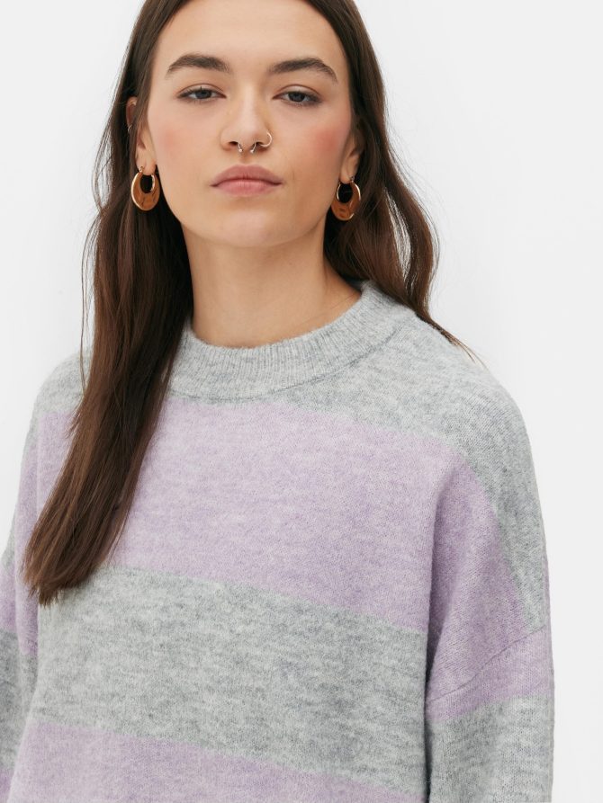 Striped Crew Neck Sweater - Image 3