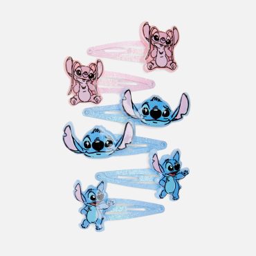 6-Pack Disney's Stitch and Angel Snap Hair Clips