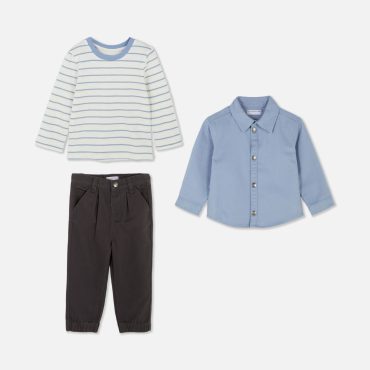 3-Piece Shacket, Top and Pants Set