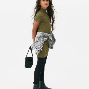 Ribbed Quarter Zip Dress