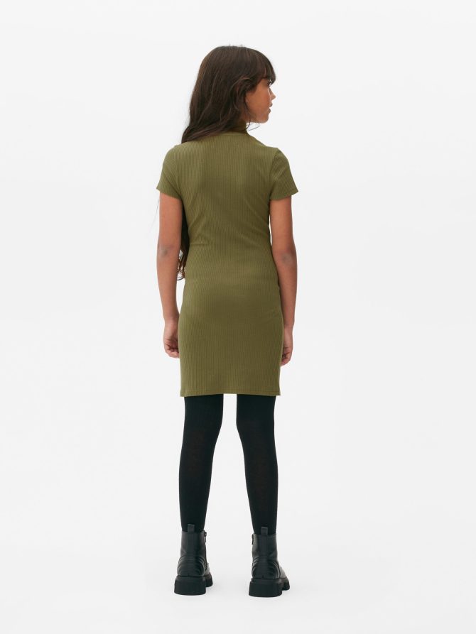 Ribbed Quarter Zip Dress - Image 2