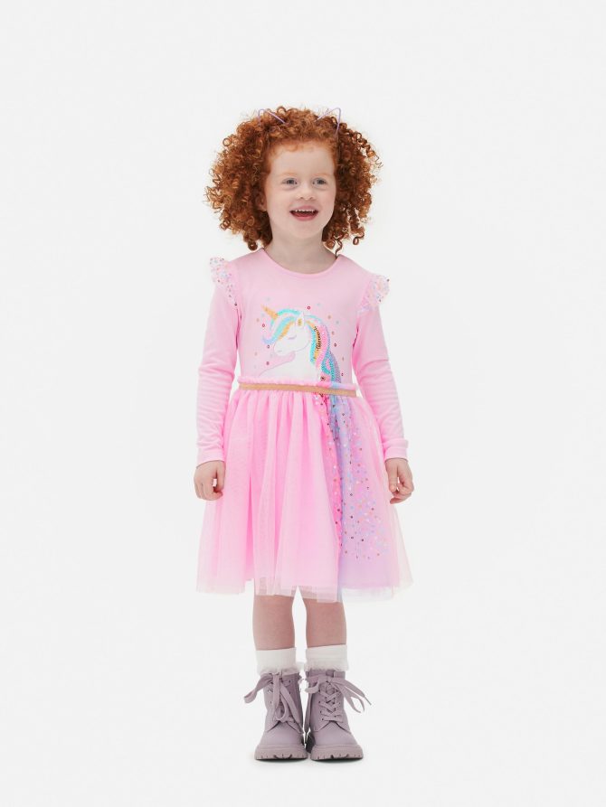 Sequin Unicorn Tutu Dress