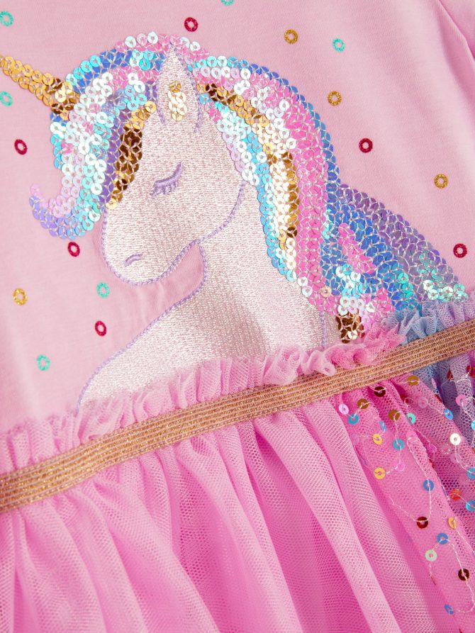 Sequin Unicorn Tutu Dress - Image 5