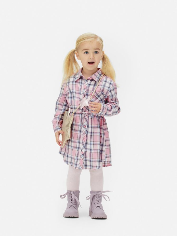 Plaid Shirt Dress