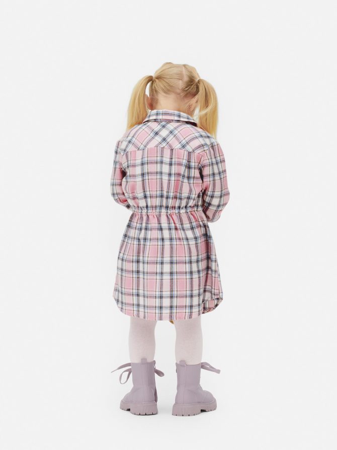 Plaid Shirt Dress - Image 2