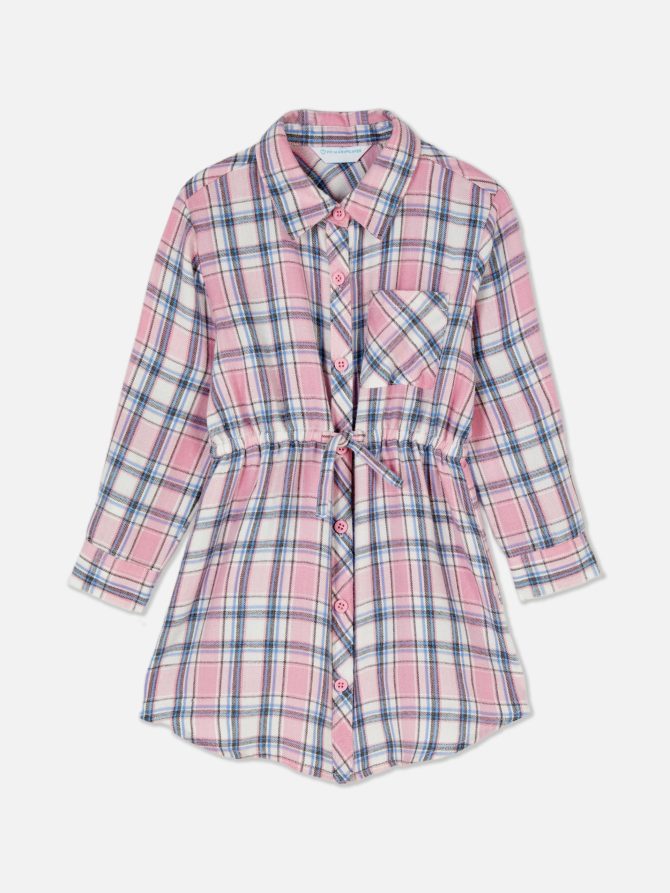 Plaid Shirt Dress - Image 3