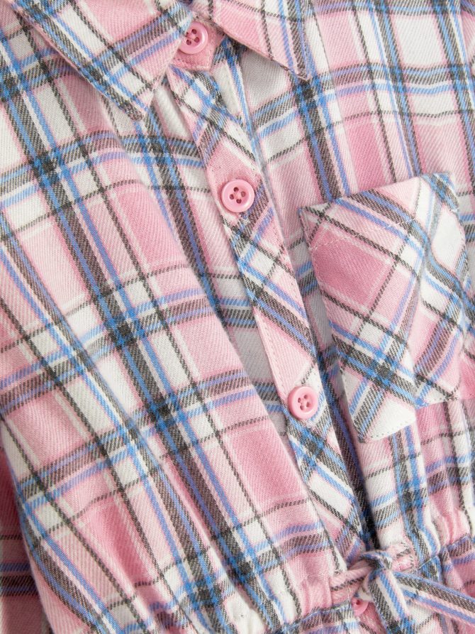 Plaid Shirt Dress - Image 5