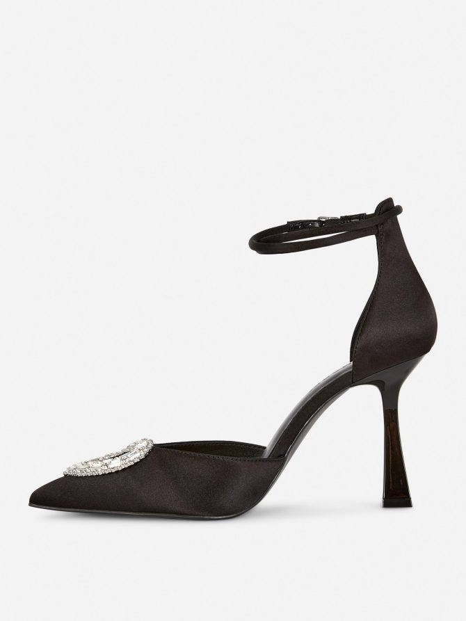 Rhinestone Heart Pointed Stilettos - Image 4