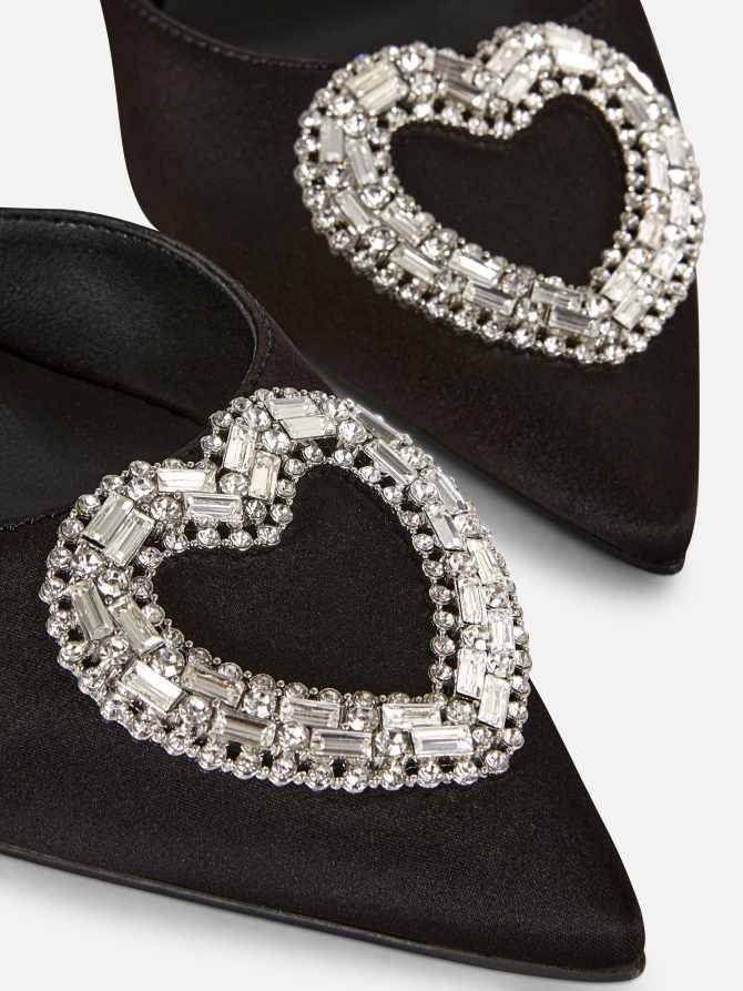 Rhinestone Heart Pointed Stilettos - Image 5