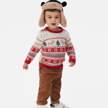 Fair Isle Baby Christmas Sweater