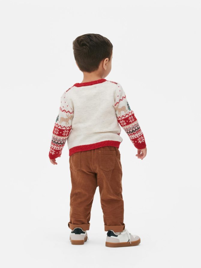 Fair Isle Baby Christmas Sweater - Image 2