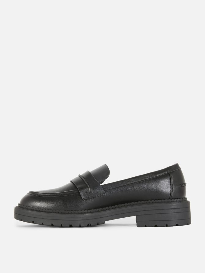 Faux Leather Chunky Loafers - Image 4