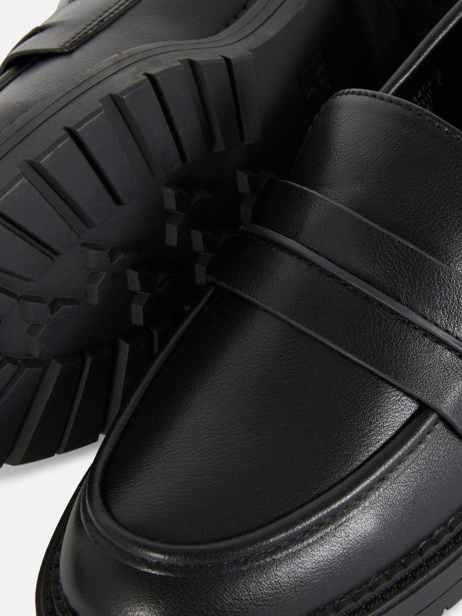 Faux Leather Chunky Loafers - Image 5