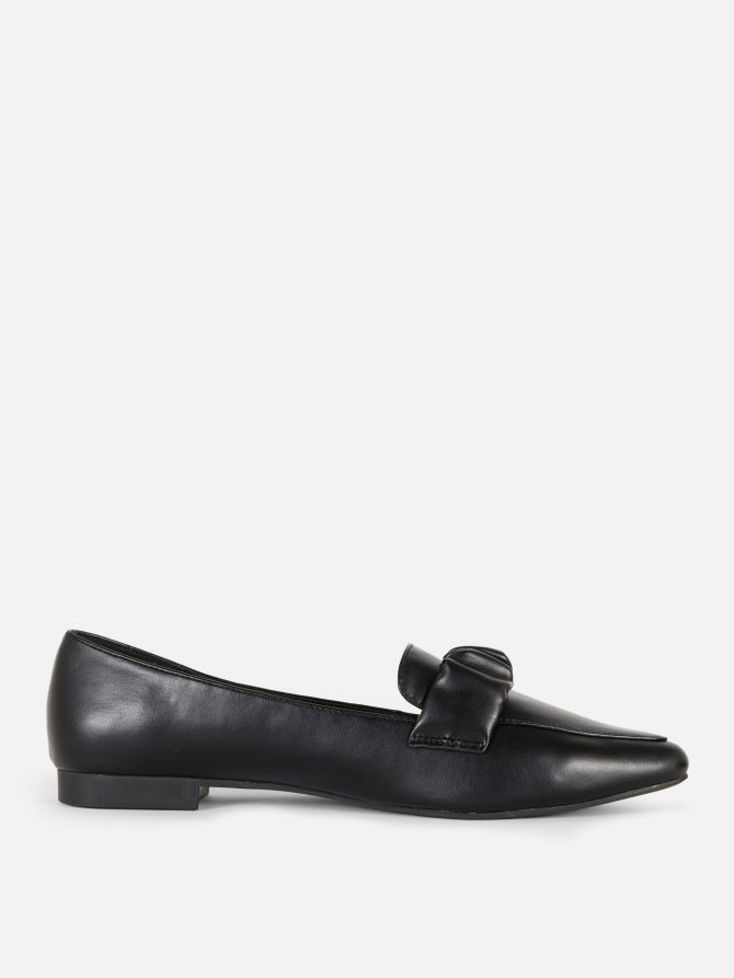 Wide Fit Ruched Strap Flats