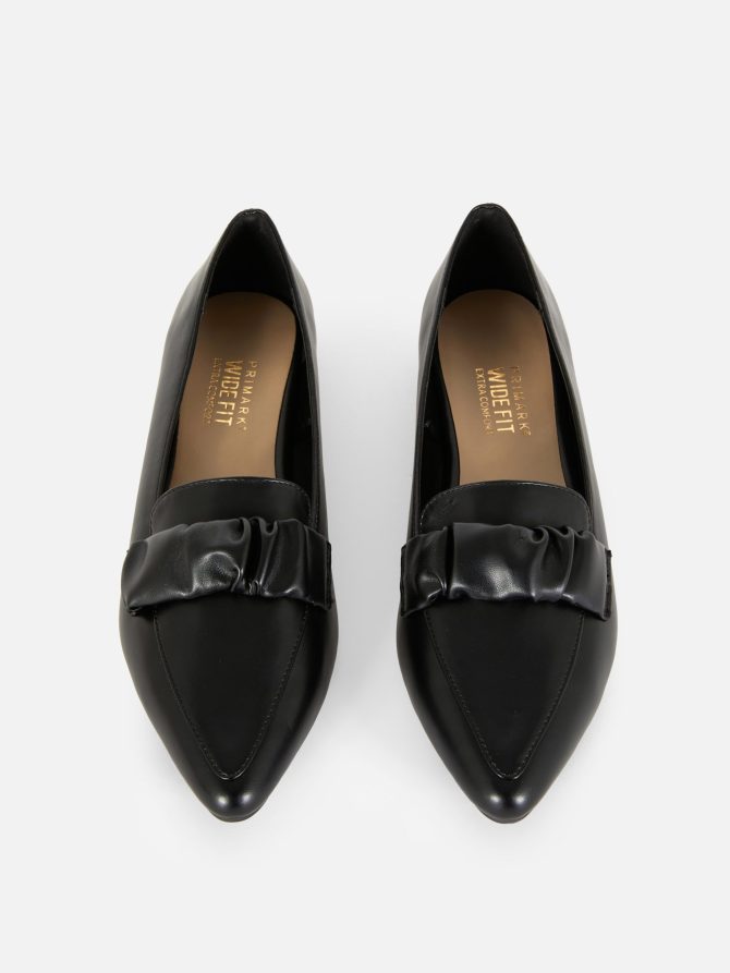 Wide Fit Ruched Strap Flats - Image 2