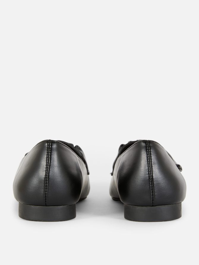 Wide Fit Ruched Strap Flats - Image 3