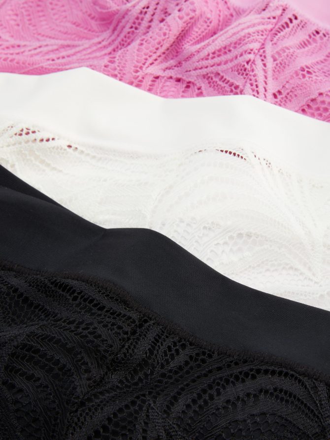 3-Pack Invisible Front Lace-Back Brazilian Briefs - Image 2