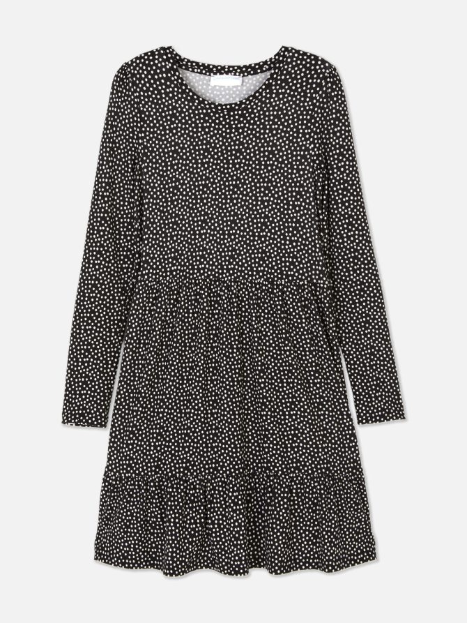 Tiered Polka Dot Dress