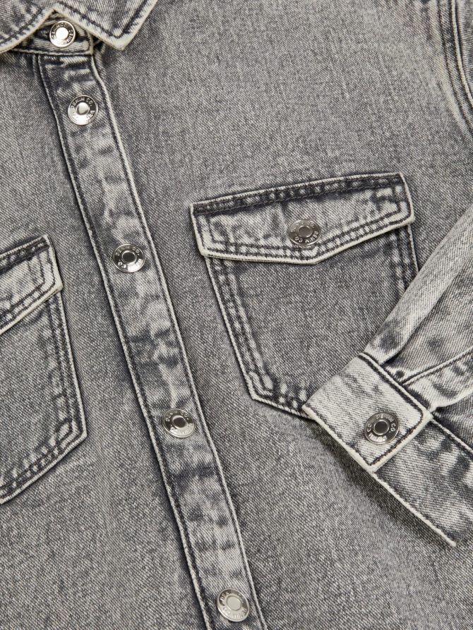 Long Sleeve Denim Shirt - Image 4