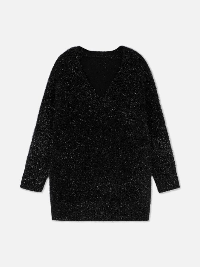 Rita Ora Sparkle V-neck Sweater - Image 5