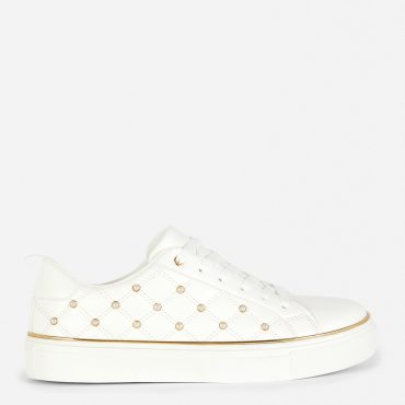 Faux Pearl Studded Sneakers