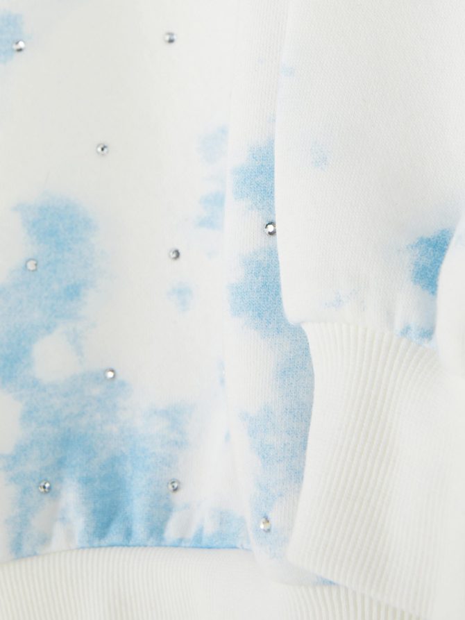Tie Dye Rhinestone Embellished Sweatshirt - Image 3