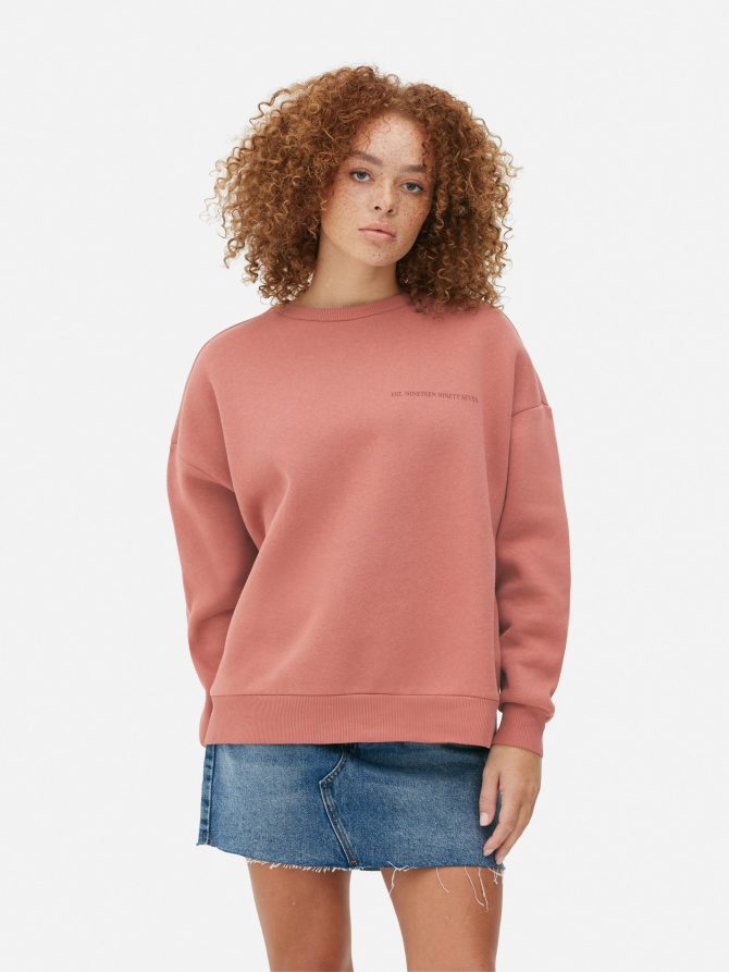 Tonal Slogan Print Sweatshirt - Image 2