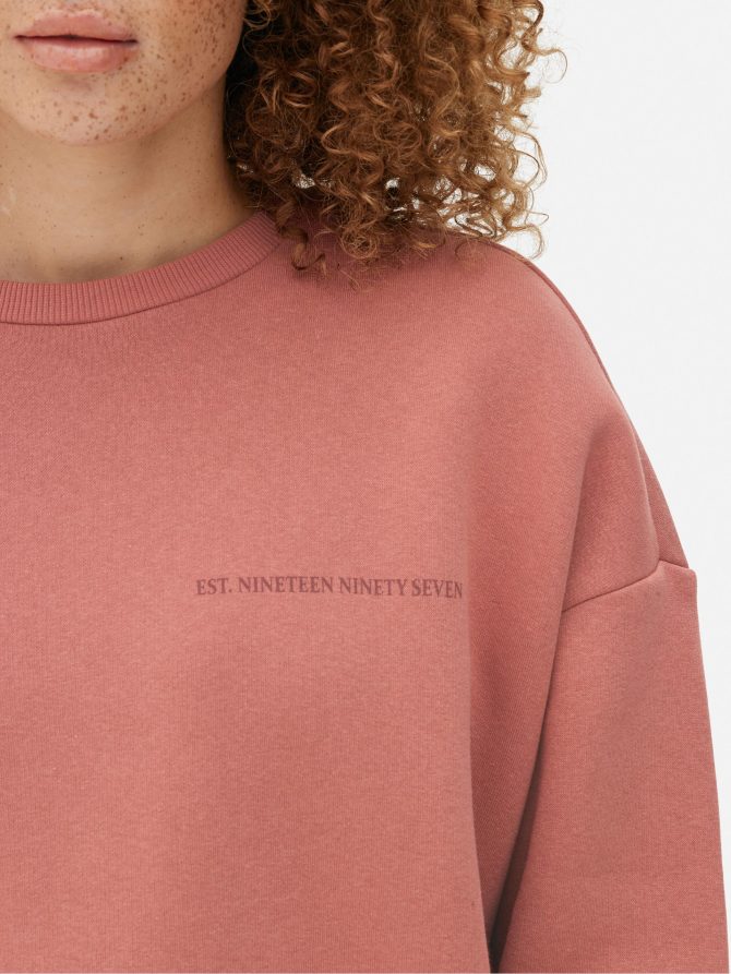 Tonal Slogan Print Sweatshirt - Image 3