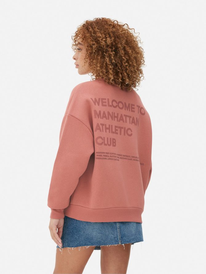 Tonal Slogan Print Sweatshirt - Image 4