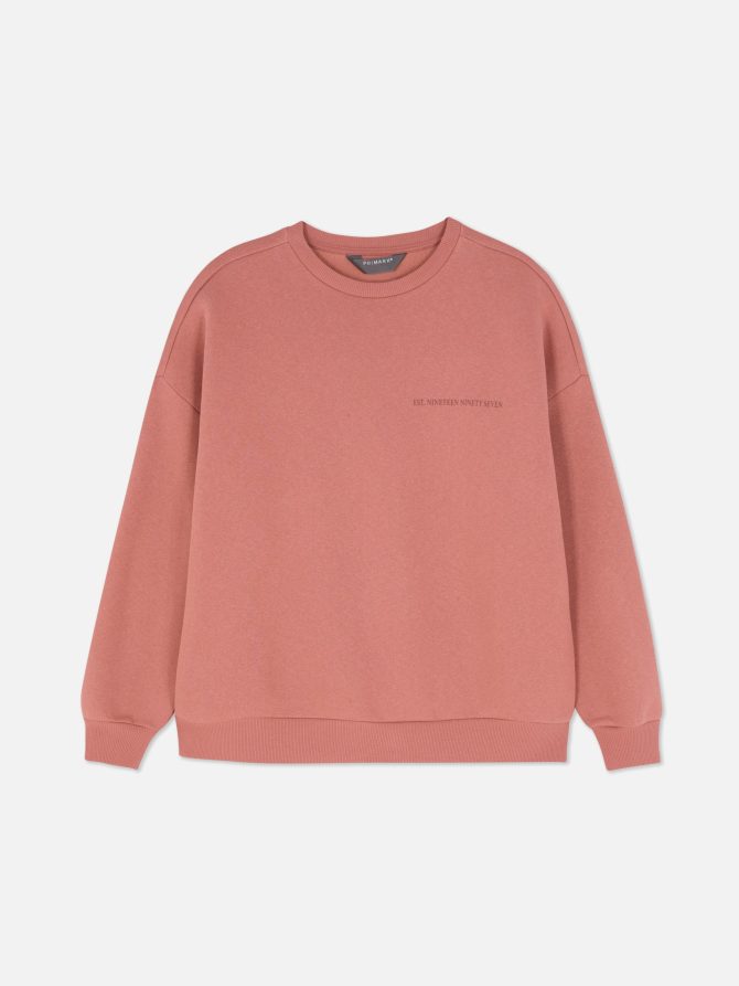 Tonal Slogan Print Sweatshirt - Image 5
