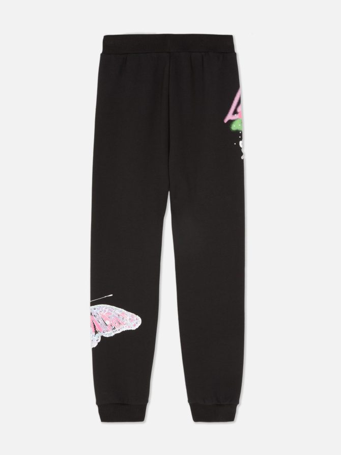 Graffiti Butterfly Cuffed Joggers - Image 2