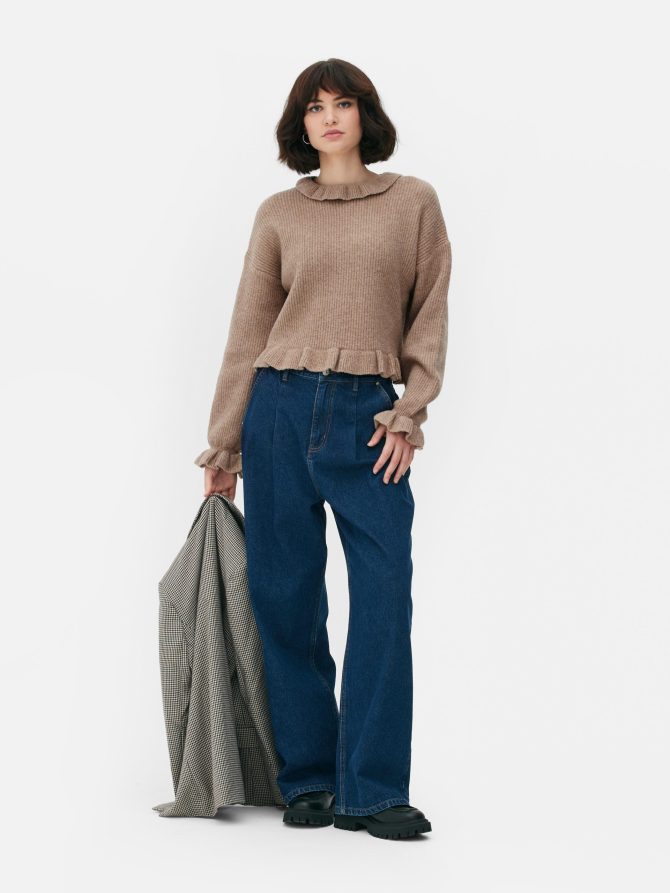 Ruffle Neck Sweater