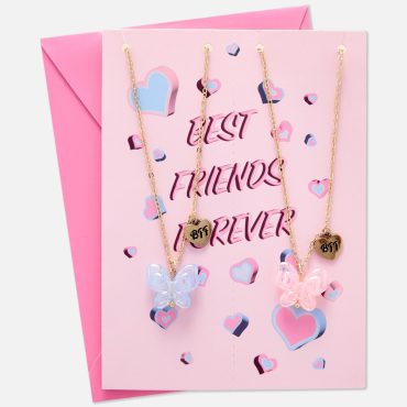 2-Pack Best Friend Butterfly Necklaces and Card Set