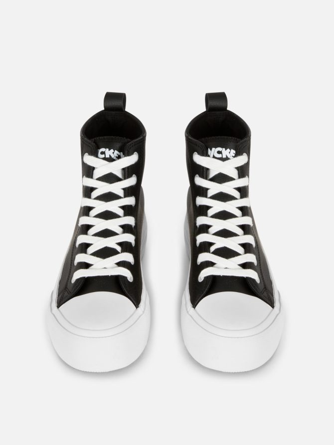 Disney’s Mickey Mouse Faux Leather Flatform Sneakers - Image 2