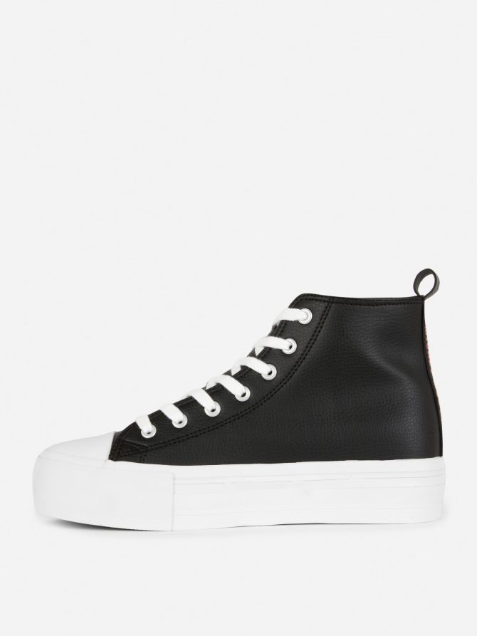 Disney’s Mickey Mouse Faux Leather Flatform Sneakers - Image 4