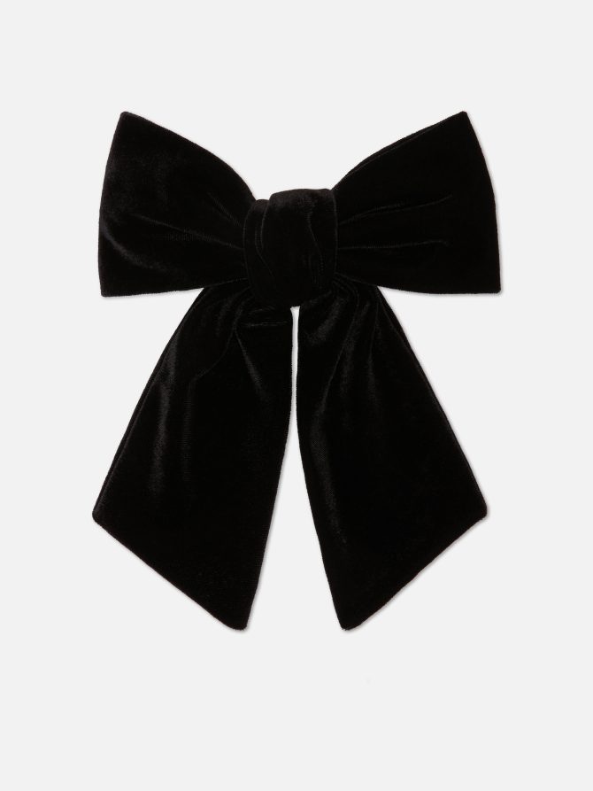 Velvet Bow Barrette
