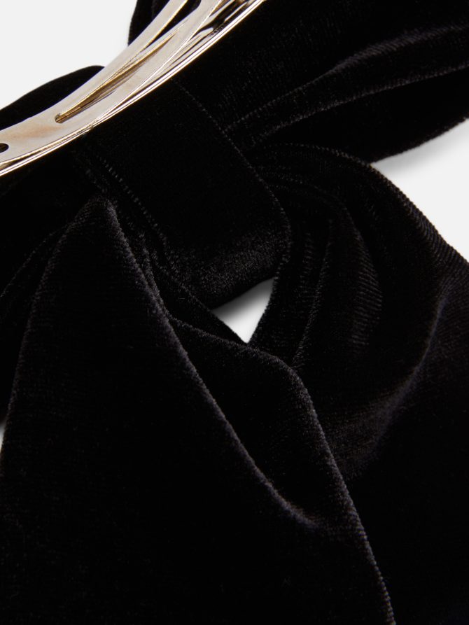 Velvet Bow Barrette - Image 2
