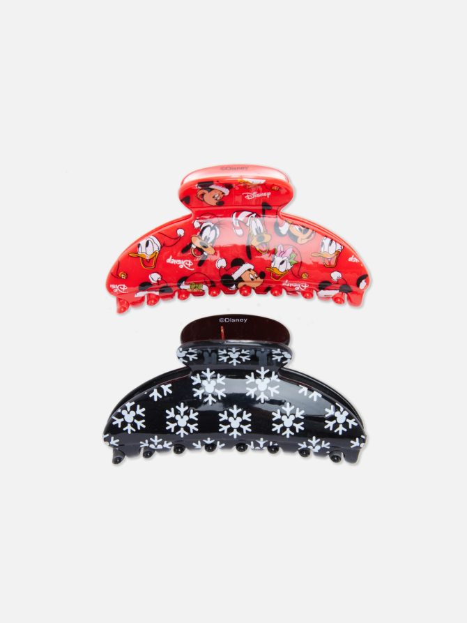 2-Pack Disney’s Mickey Mouse and Friends Christmas Hair Clips