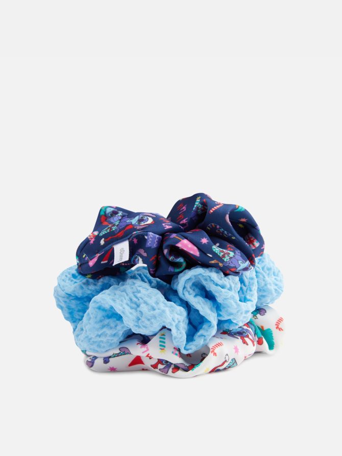 3-Pack Disney’s Lilo and Stitch Christmas Scrunchies