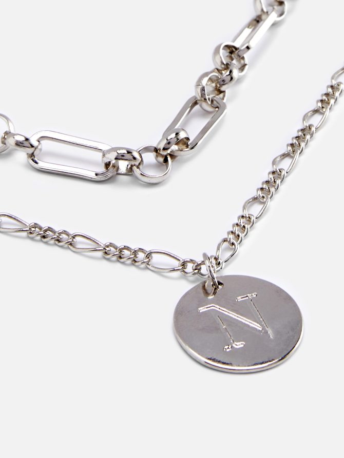 2-Pack Initial Pendant Necklace - Image 2