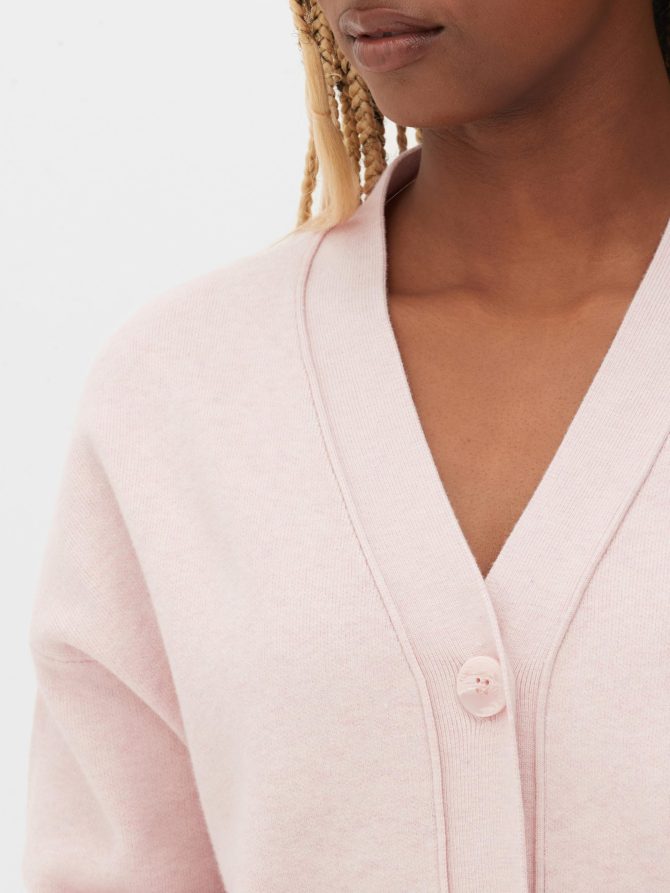 V-Neck Slouchy Boyfriend Cardigan - Image 3