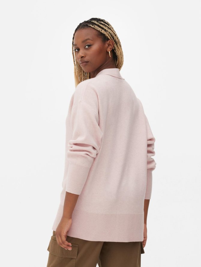 V-Neck Slouchy Boyfriend Cardigan - Image 4