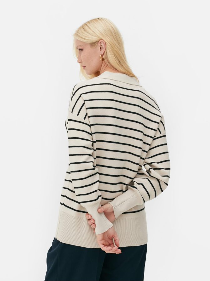 V-Neck Slouchy Boyfriend Cardigan - Image 4